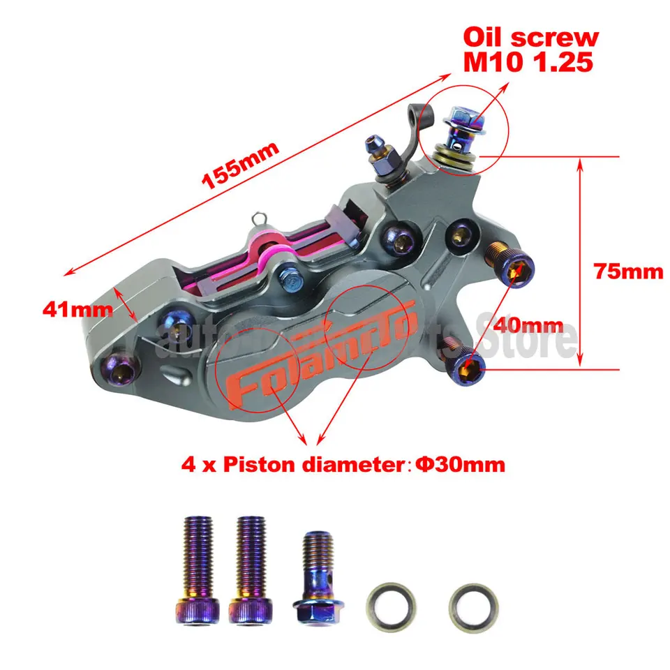 오프로드 차량 개조용 CNC 알루미늄 합금 오토바이 디 - Brake Caliper 리뷰 및 가격