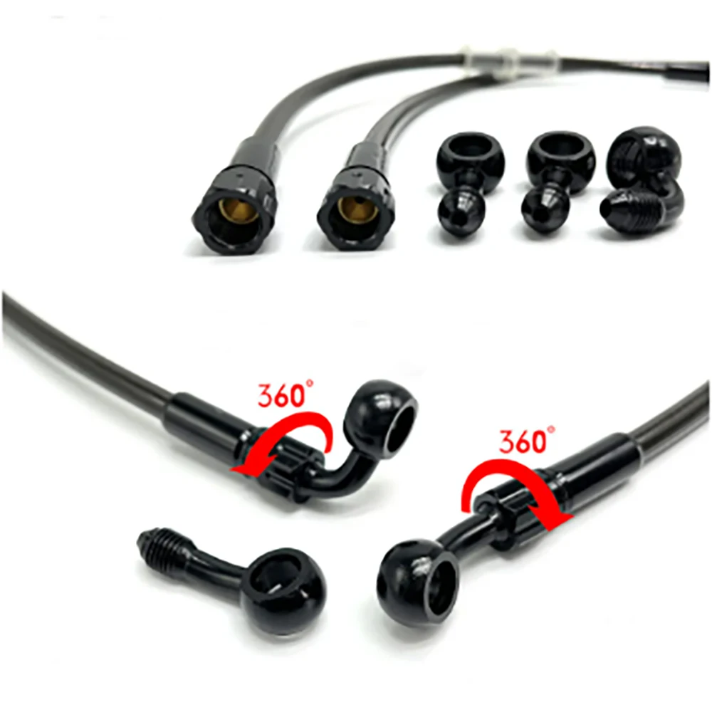 오토바이 브레이크 호스 AN3 브레이드 유압 클러치 튜 - Motorcycle Brake Cable 리뷰 및 가격