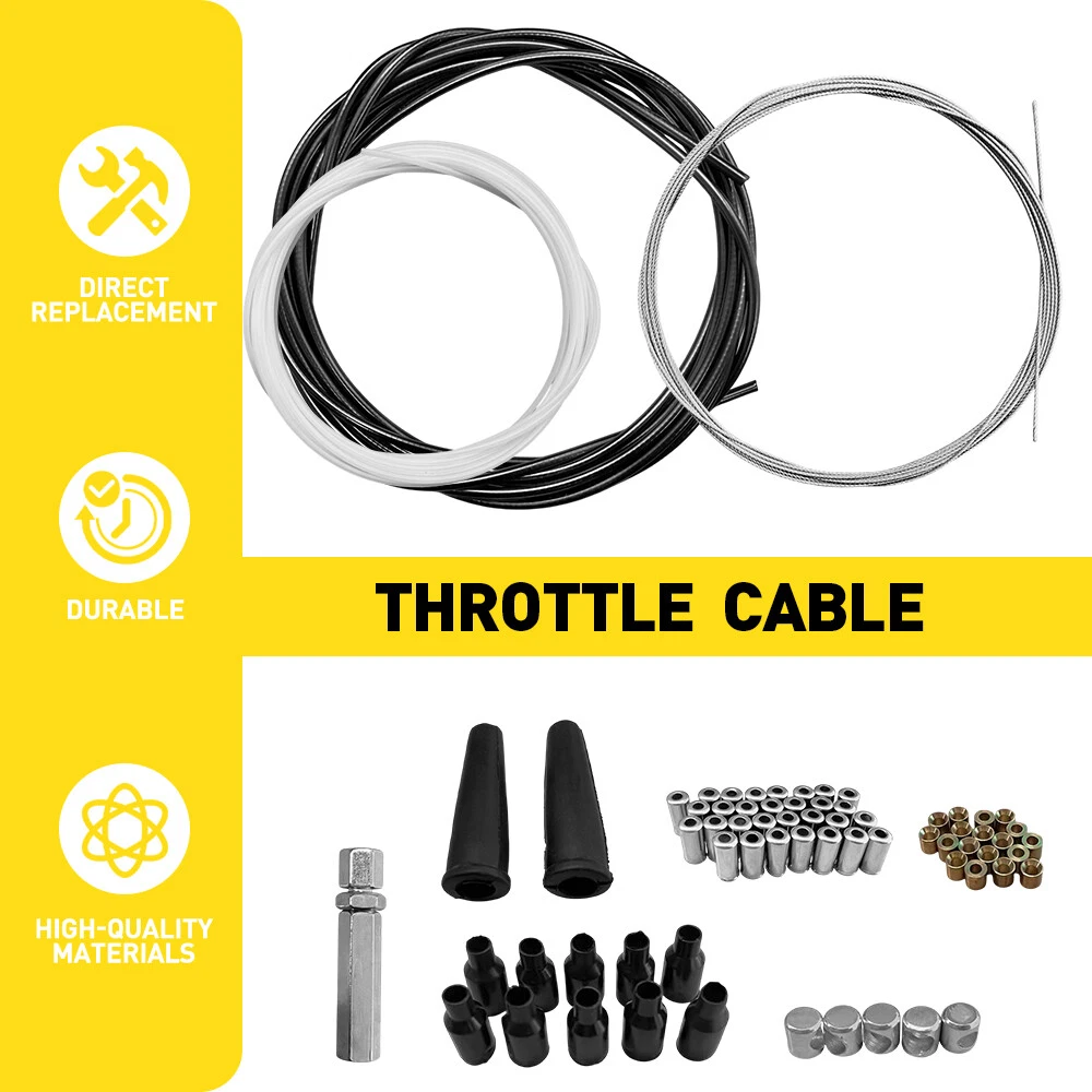 오토바이 DIY 스로틀 케이블 5미터 키트 니플 페룰  - Motorcycle Brake Cable 리뷰 및 가격