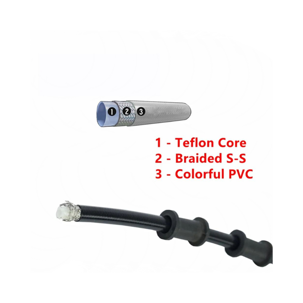 28 ° -28 °   검정색 브레이드 유압 브레이크  - Motorcycle Brake Cable 리뷰 및 가격